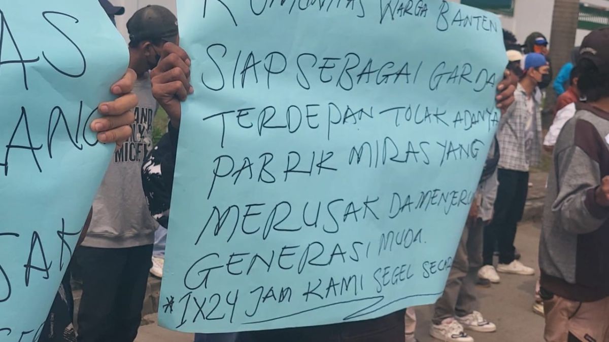 Warga Gelar Unjuk Rasa di Kawasan Industri Modern Serang Banten, Ini Tuntutannya