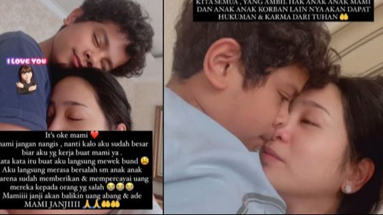 Bunga Zainal Menangis di Pelukan Anak, Kecewa Hak Putra Hilang Setelah Ditipu