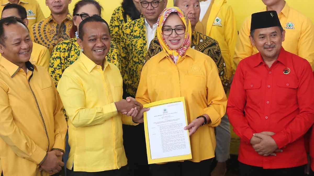 FOTO: Manuver Ketum Golkar Bahlil Lahadalia Jagokan Airin Rahcmi Diany dan Ade Sumardi Bertarung di Pilkada Banten