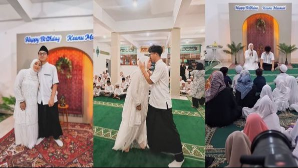 10 Momen Spesial Ulang Tahun ke-15 Keanu Massaid, Rayakan di Pesantren dengan Anak Yatim