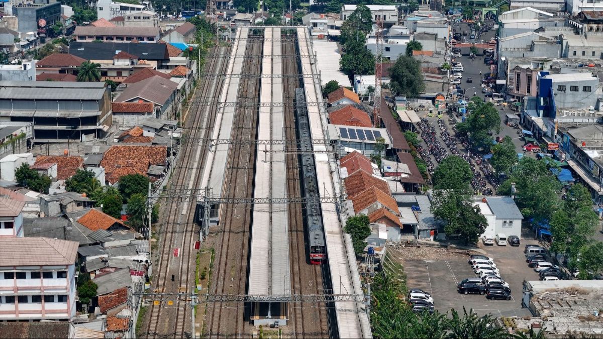 FOTO: Potret Stasiun Kota Tangerang dari Udara yang Siap Ditata Ulang dengan Fasilitas Integrasi Antarmoda di Tahun 2025