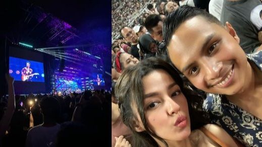 Foto-foto Susan Sameh dan Khalid Atamimi saat Nonton Konser Bruno Mars Berdua, Romantis Banget!