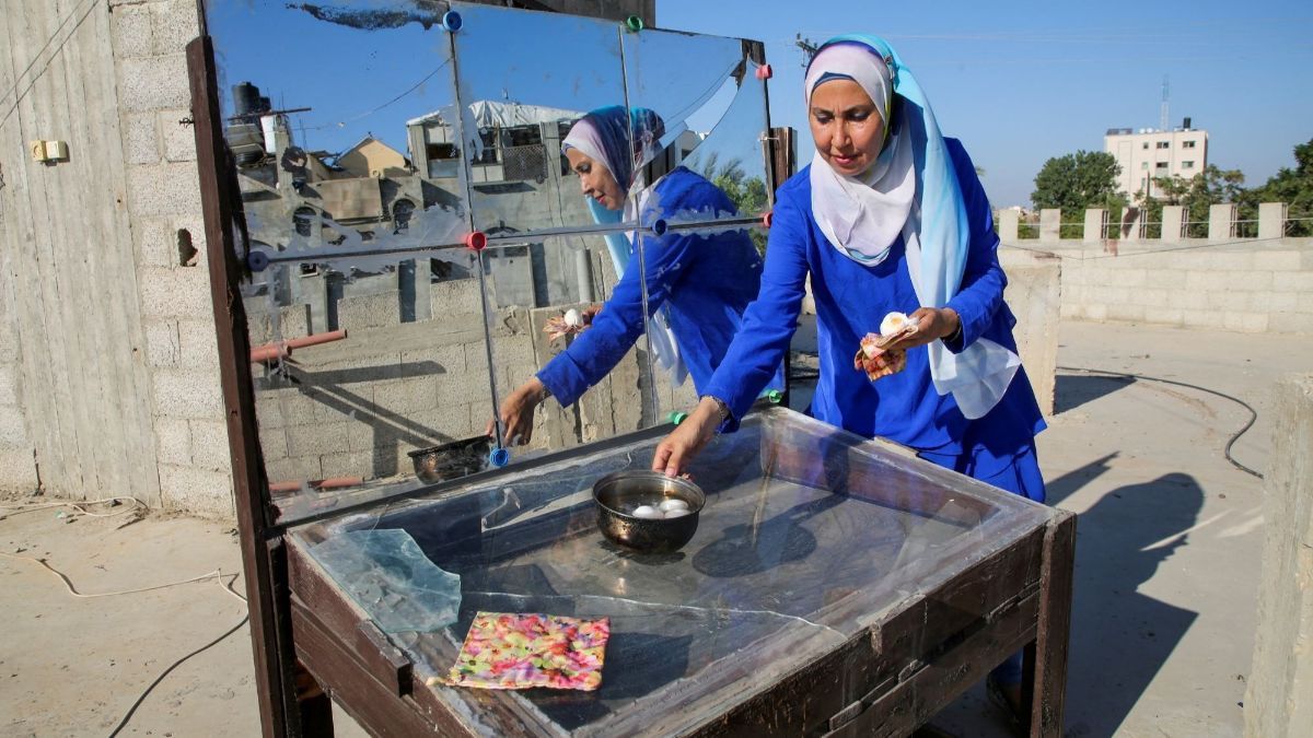 FOTO: Wanita Palestina Ini Sukses Ciptakan Perangkat Canggih Bertenaga Matahari untuk Atasi Krisis Bahan Bakar dan Air di Gaza