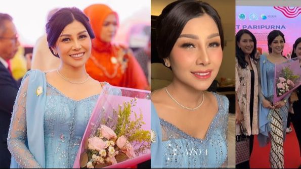 Nisya Ahmad Dilantik sebagai Anggota DPRD Jawa Barat, 8 Potret Tampil Cantik dan Anggun dalam Kebaya Biru