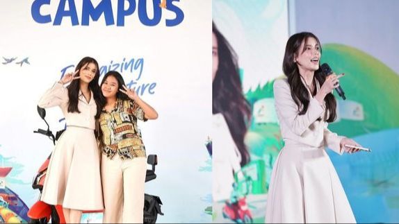 Potret Cantik Sabrina Chairunnisa Jadi Pembicara di UGM, Bertemu dengan Adik Didiknya