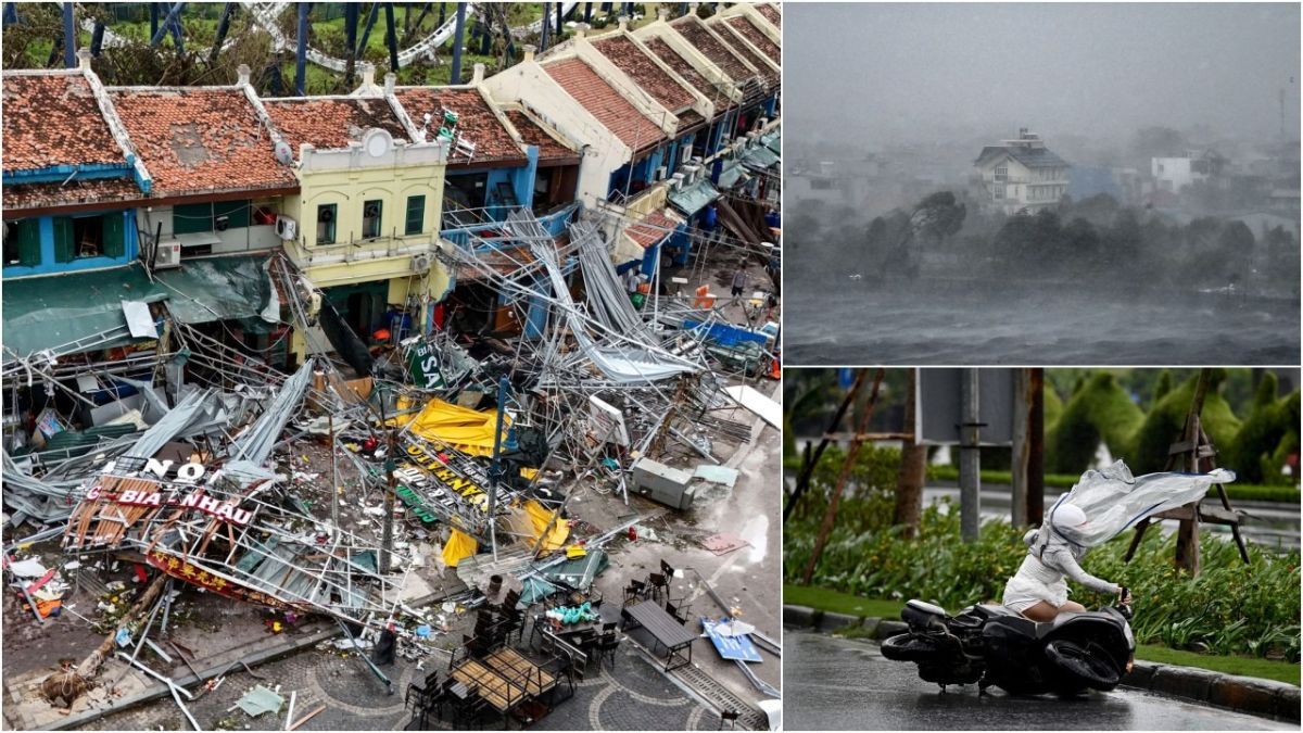 FOTO: Ngeri! Ini Penampakan Amukan Dahsyat Topan Super Yagi Saat Obrak-Abrik Bagian Utara Vietnam