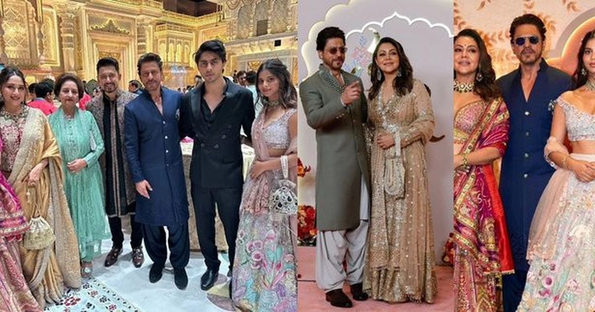 Potret Keluarga Shahrukh Khan Hadiri Pernikahan Anant Ambani, Dapat Jam Tangan Mewah Rp3,8 Miliar