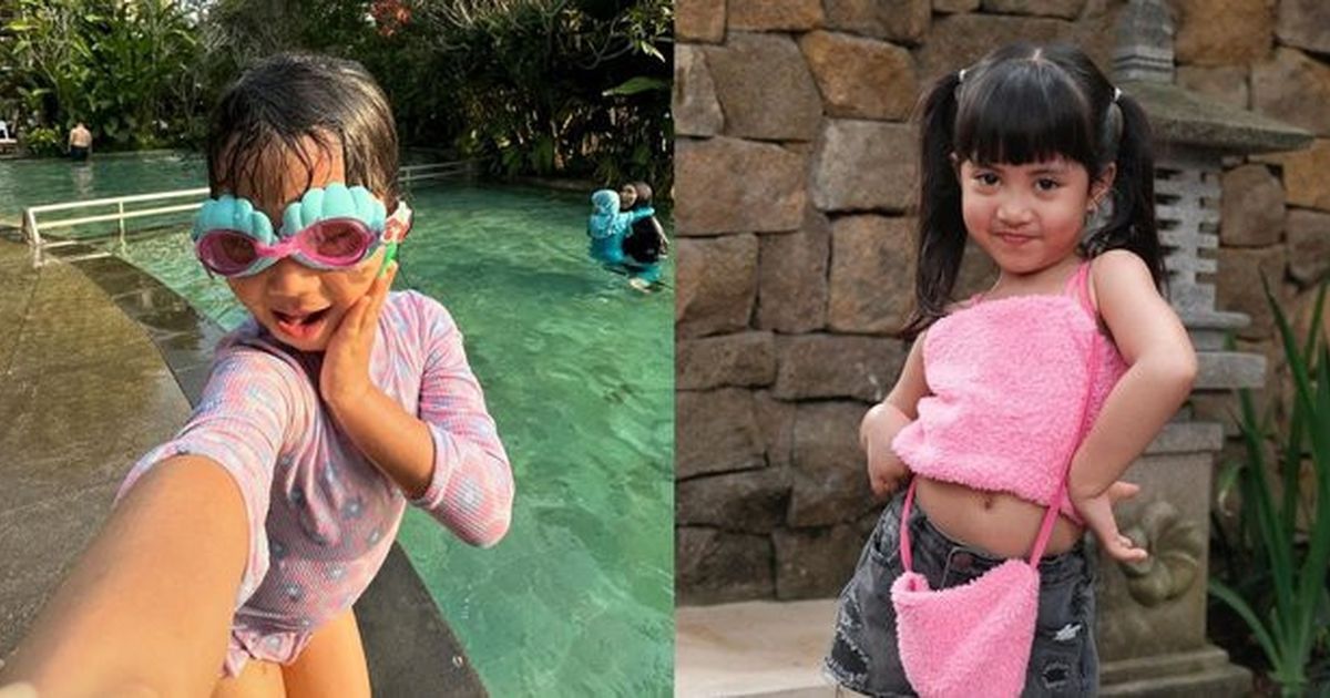 8 Potret Gemas Chava Tampil Serba Pink, Posennya Mirip Rachel Vennya