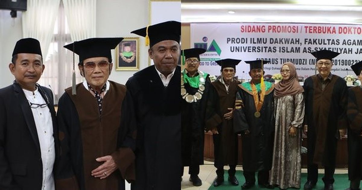 Potret Raja Dangdut Rhoma Irama jadi Penguji Sidang  Mahasiswa S3,  Disertasi Bahas Musik dan Dakwah