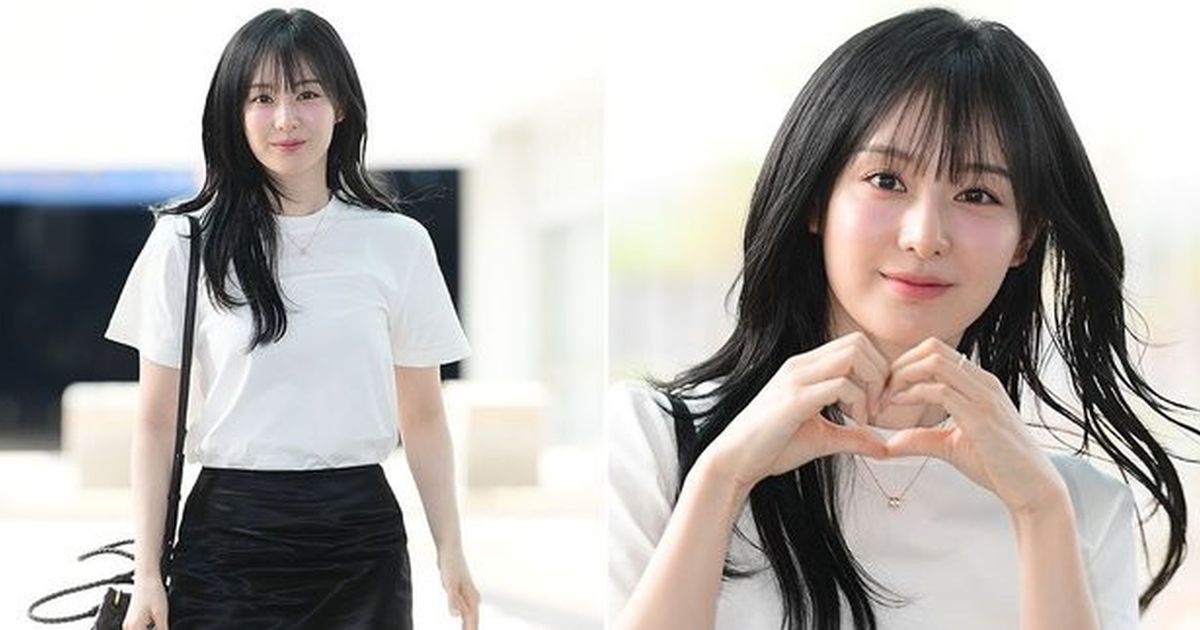 Pesona Kim Ji Won, Tampil Cantik dan Merona di Bandara Menuju FanMeeting Taipei