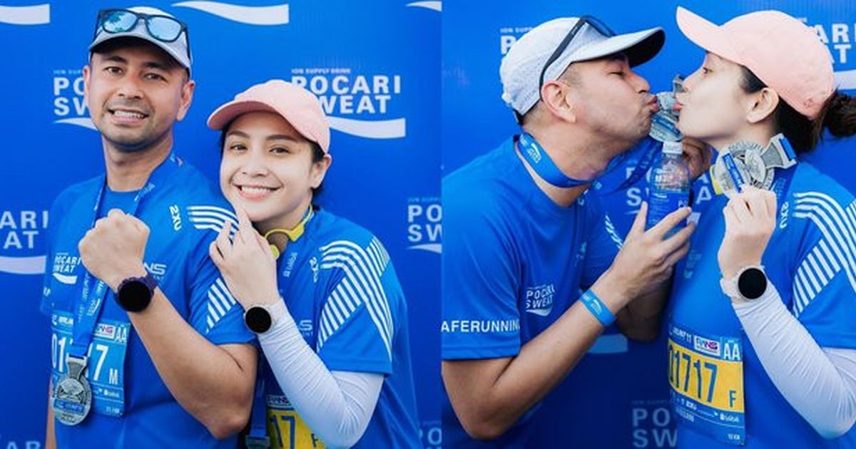 Nagita Slavina Sontak Jadi Sorotan Tampil Tanpa Hijab Saat Mengikuti Lari Maraton