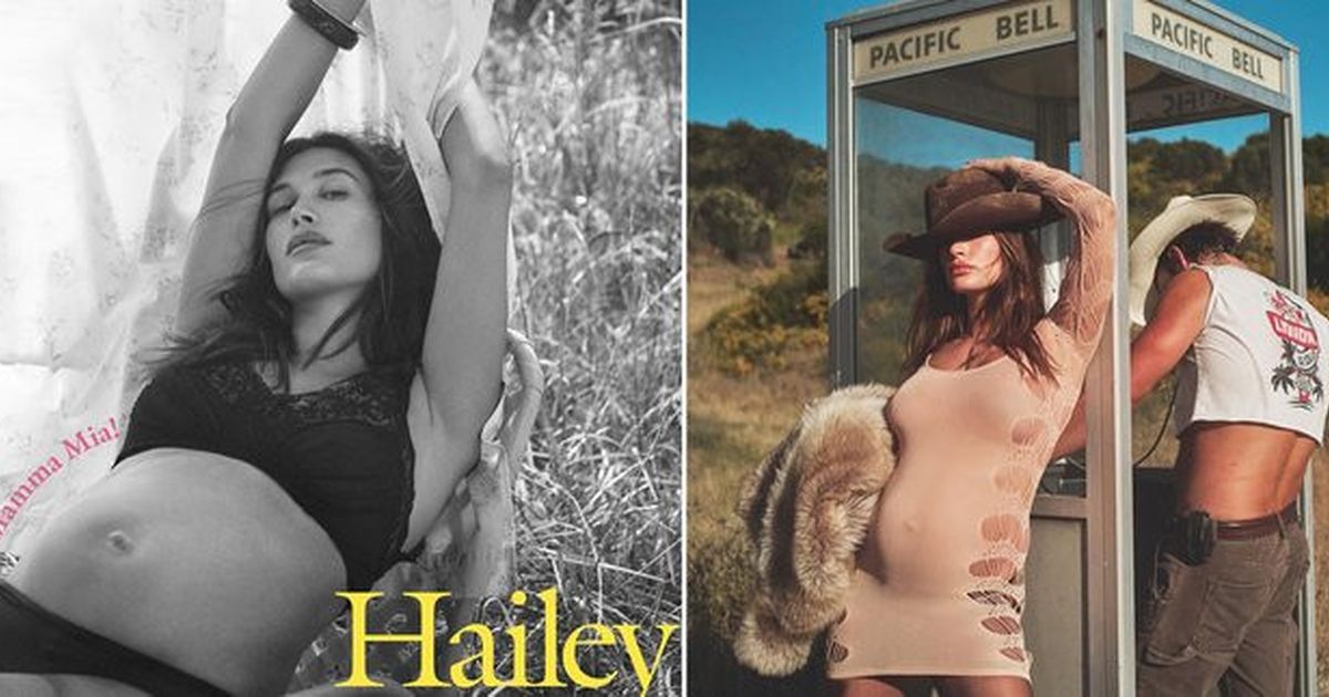 Maternity Shoot Hailey Bieber, Pamer Baby Bump - Body Tetap Langsing