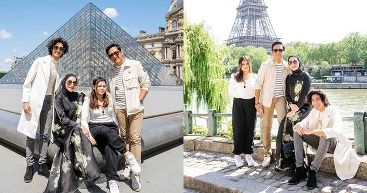 8 Momen Keseruan Andre Taulany dan Keluarga Liburan ke Paris, Potret Ganteng Kenzy Bikin Salfok