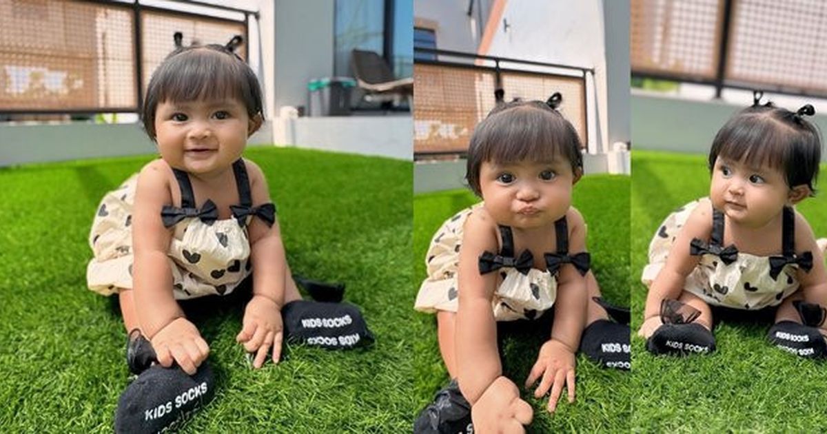 Gemas! 8 Ekspresi Lucu Dek Cunda Anak Denny Caknan & Bella Bonita yang Sudah Jago Pose di Depan Kamera, Potretnya Bak Boneka