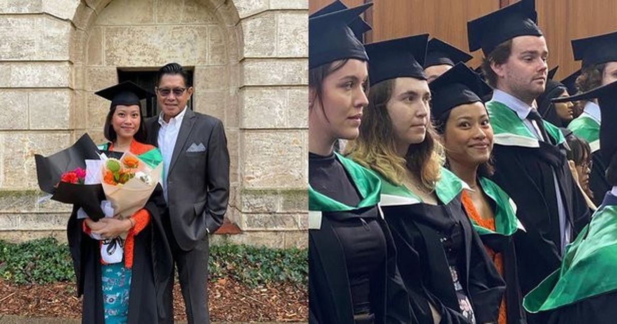 Didampingi Ayahnya, Intip Potret Cantik Kayla Zefannya Putri Becky Tumewu Berebaya Saat wisuda di University of Western Australia