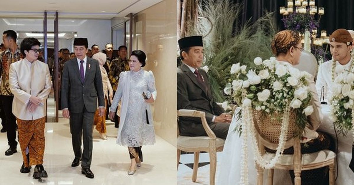 Kehadiran Presiden Jokowi dan Ibu Iriana di Akad Nikah Thariq-Aaliyah, Selfie Bareng Aurel Hermansyah