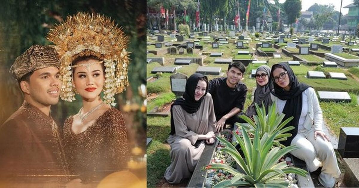 Potret Aaliyah Massaid dan Thariq Halilintar Kunjungi Makam Adjie Massaid Usai Sah Jadi Suami Istri