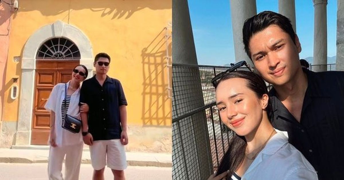 Foto-foto Mesra Beby Tsabina dan Rizki saat Honeymoon ke Italia, Romantis Banget Pakai Baju Couple