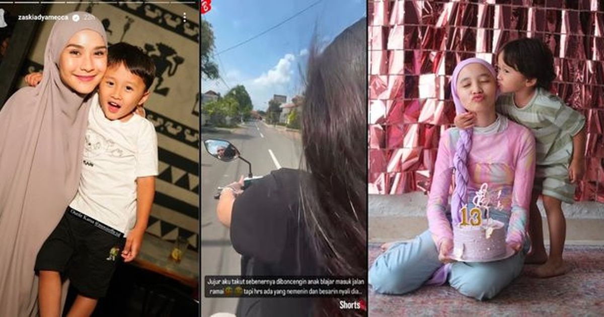 Zaskia Adya Mecca Terkejut, Putri Pertamanya Kini Bisa Kendarai Motor dengan Lancar!