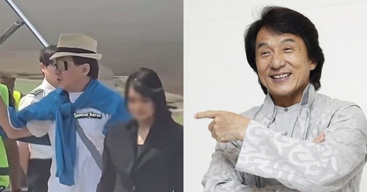 Potret Jackie Chan Menolak Sopan Saat Dipayungi Sekuriti di Bandara Indonesia, Bintang Top Dunia yang Tetap Bersahaja