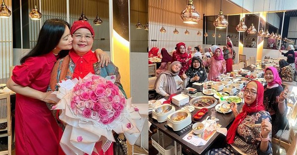 Potret Titi Kamal Rayakan Ulang Tahun Ibunda Tercinta dengan Makan Malam Bersama Sahabat dan Keluarga