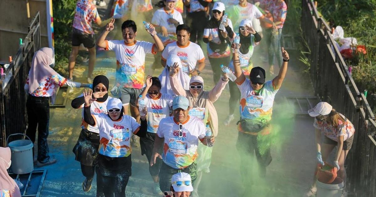 Prambanan Color Run Festival 2024: Berlari dengan Semangat di Tengah Keindahan Alam.