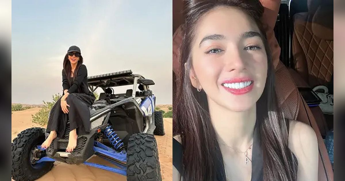 Kece, Penampilan Angel Karamoy saat  Offroad di Gurun Pasir Dubai Jadi Sorotan