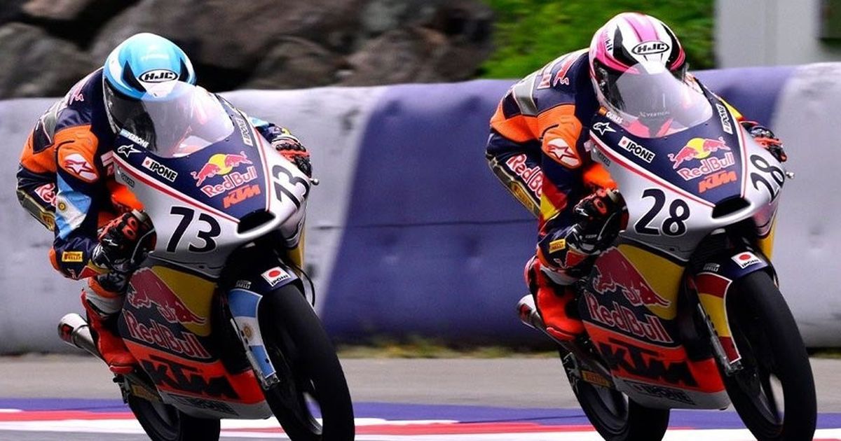 Hasil Race 2 Red Bull Rookies Cup San Marino 2024: Valentin Perrone menang, Alvaro Carpe juara, Veda Ega Pratama finis di posisi keempat