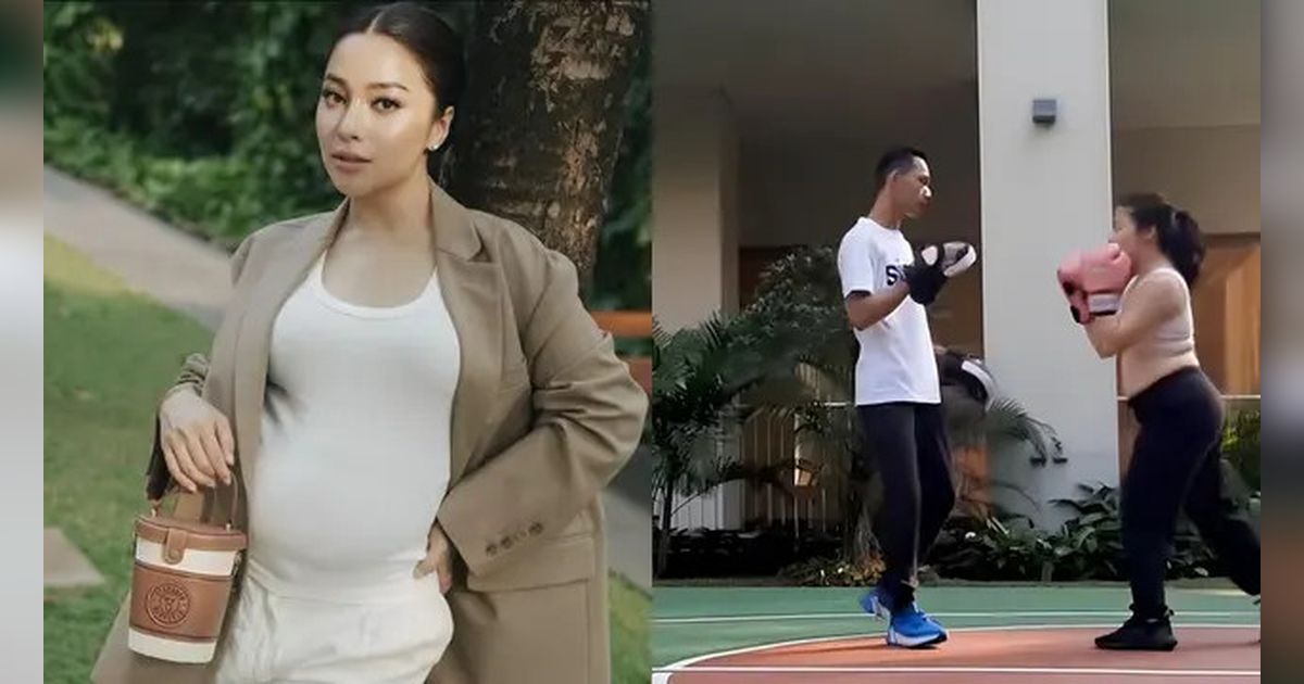 Potret Nikita Willy Berolahraga Tinju Saat Hamil Anak Kedua, Bikin Salfok