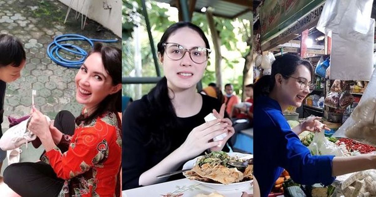 9 Foto Kegiatan Sehari-hari Arumi Bachsin yang Sangat 'Emak-Emak Indonesia', Dari Ikut Arisan Hingga Berbelanja di Pasar Tradisional