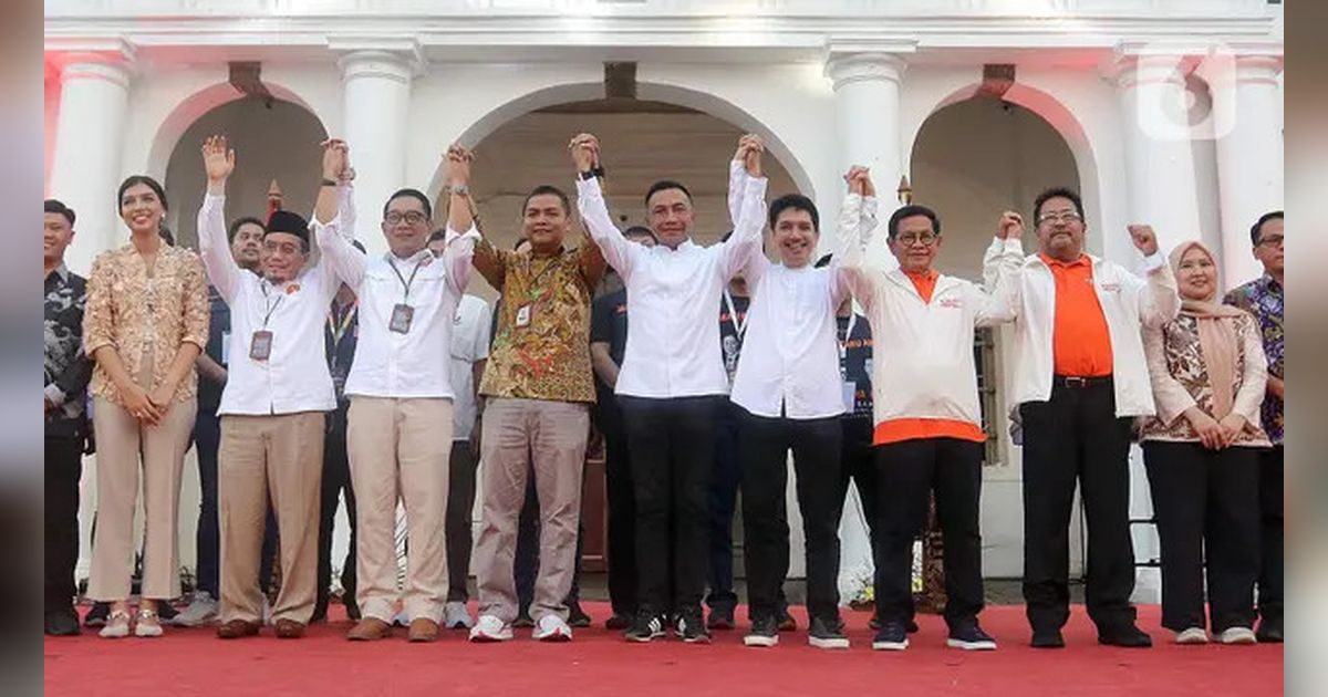 FOTO: Momen Cagub-Cawagub Jakarta Deklarasi Kampanye Damai, Janji Tak Gunakan Hoaks hingga Politik Uang