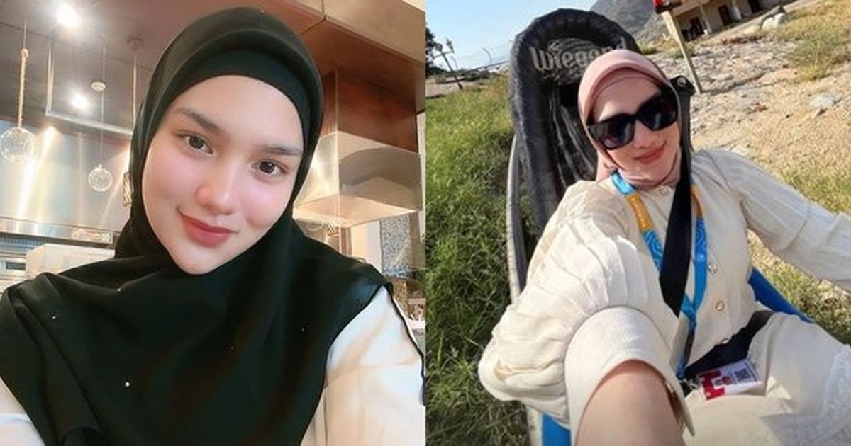 Foto Davina Karamoy Mengenakan Hijab Saat Menjalani Umrah, Mendapatkan Pujian Karena Terlihat Semakin Cantik Meskipun Tanpa Riasan