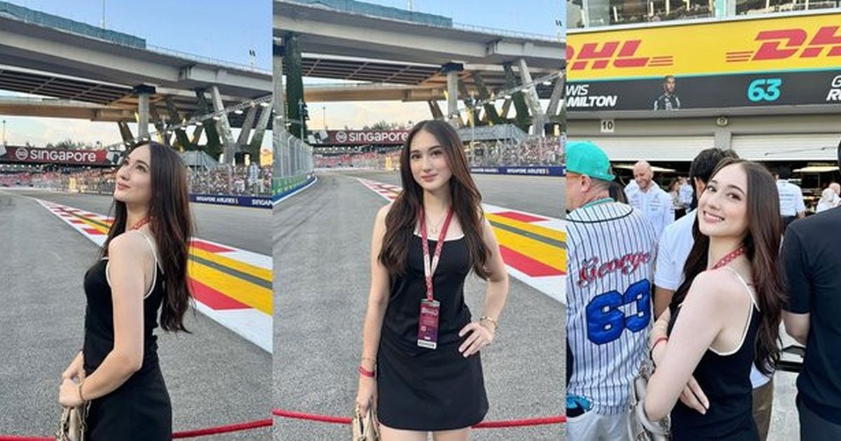 Potret Laura Moane Menyaksikan F1 di Singapura, Banyak yang Mendoakan Agar Mendapatkan yang Lebih Baik