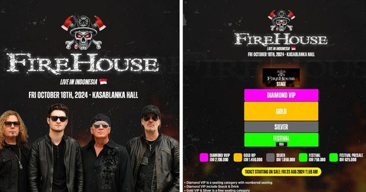 Band Rock Legendaris Fire House Bakal Manggung di Jakarta, Cek Harga Tiketnya di Sini