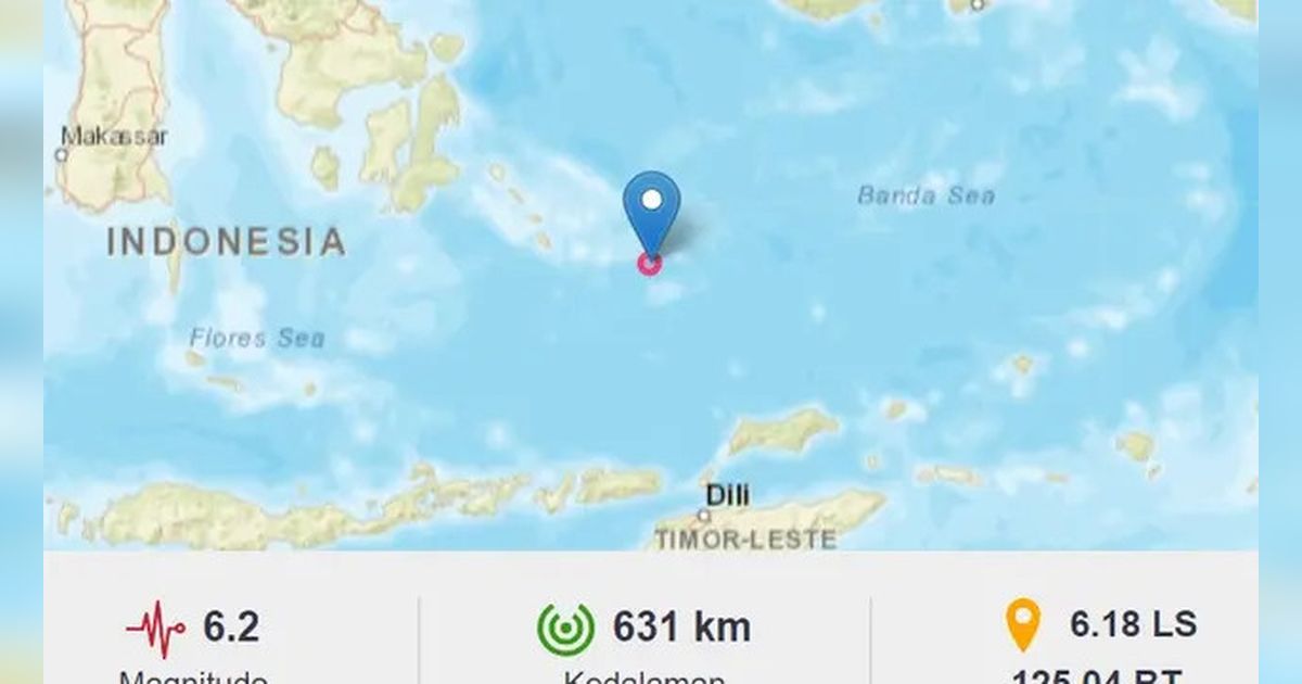 Gempa Magnitudo 6,2 Mengguncang Wakatobi