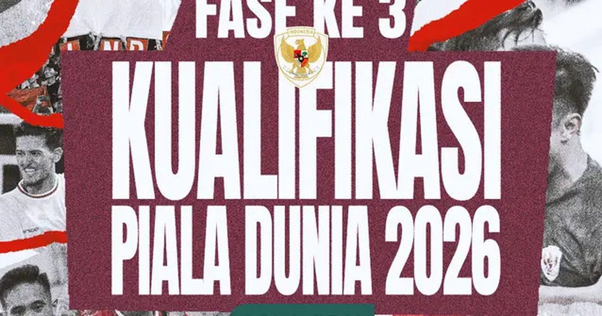 Jadwal Lengkap Timnas Indonesia di Babak Ketiga Kualifikasi Piala Dunia 2026