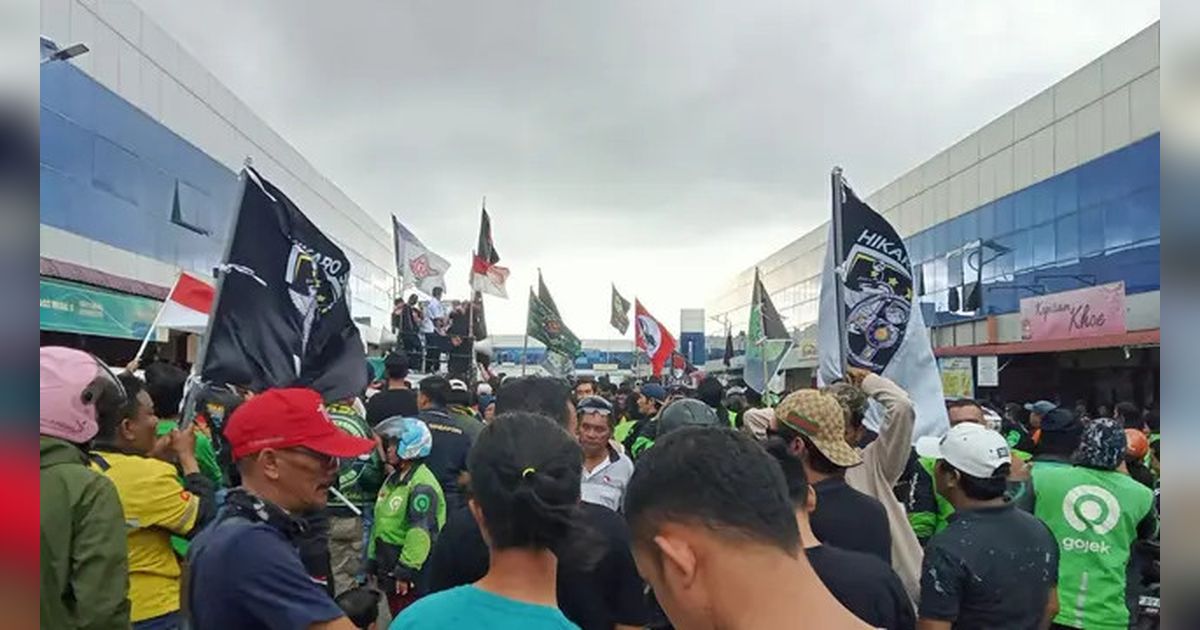 Ribuan Pengemudi Ojek Online di Batam Demo, Ini Tuntutannya