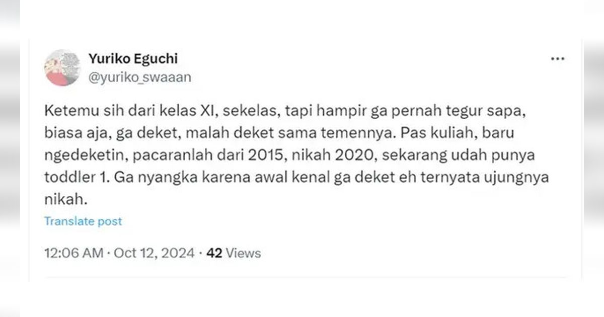 Cerita Cinta Netizen Bikin Baper, Jodoh Tak Ada yang Tahu