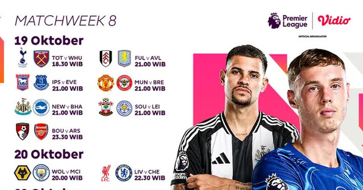 Jadwal Liga Inggris Pekan Ini: Ada Big Match Liverpool Vs Chelsea