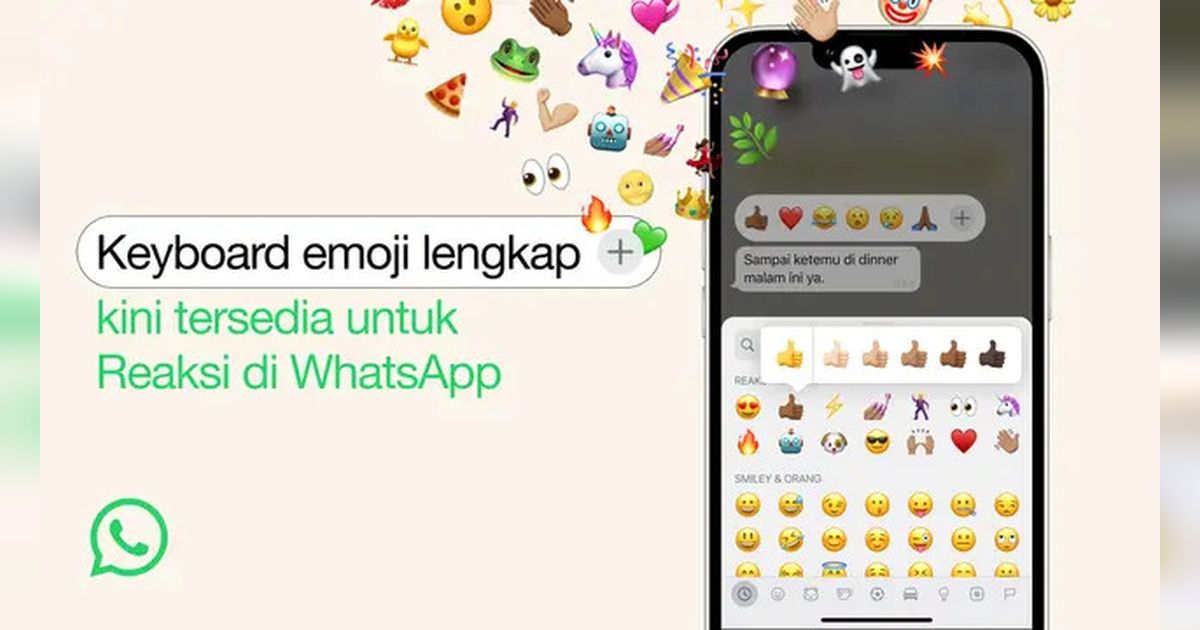 WhatsApp Mau Merilis Fitur Reaksi Emoji Mirip Instagram