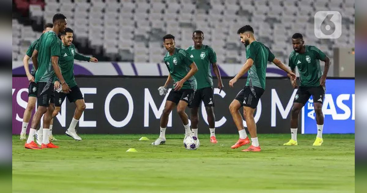 FOTO: Mengintip Timnas Arab Saudi Matangkan Persiapan Jelang Duel Lawan Timnas Indonesia di GBK