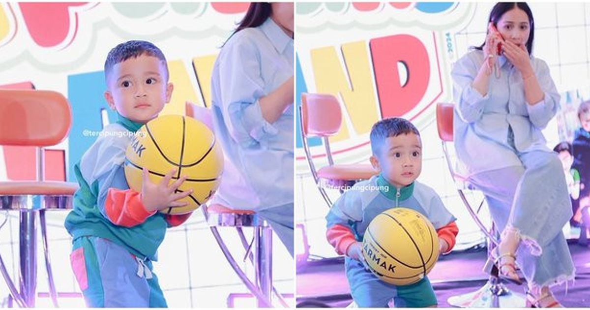 7 Foto Rayyanza saat Main Basket yang Bikin Netizen Terkagum-Kagum