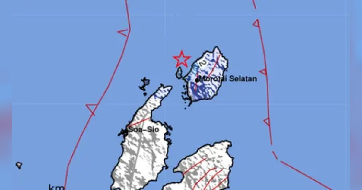 Gempa 4,1 Magnitudo Guncang Pulau Doi di Maluku Utara, Terasa Sampai ke Morotai