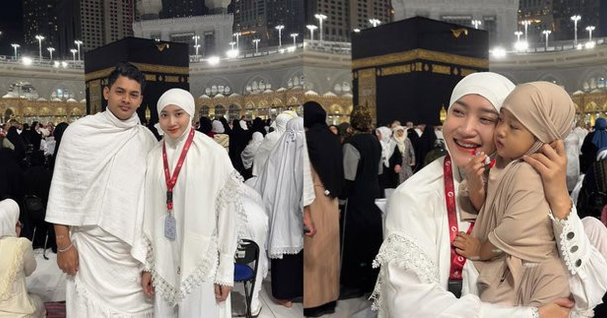 Yeni Inka Tampil Kenakan hijab saat Jalani  Ibadah Umrah, Kali Ini Bersama Suami dan Anaknya