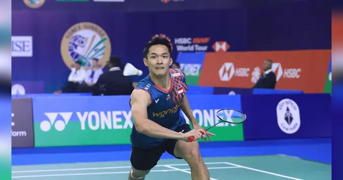 Hasil India Open 2025: Jonatan Christie Menang Straight Game dari Wakil Taiwan