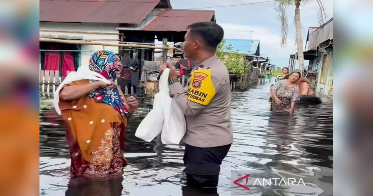 Polres Banjar Prioritaskan Distribusi Bantuan Korban Banjir Kalimantan Selatan