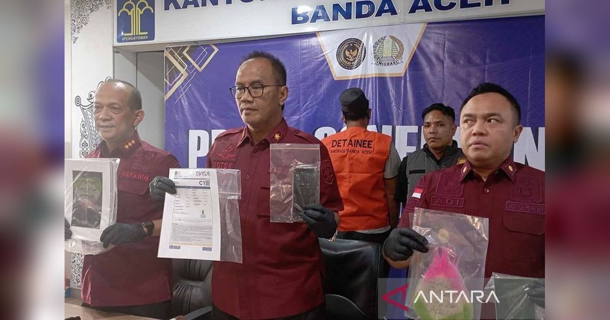 Imigrasi Banda Aceh Tahan WN Pakistan yang Diduga Langgar Izin Tinggal