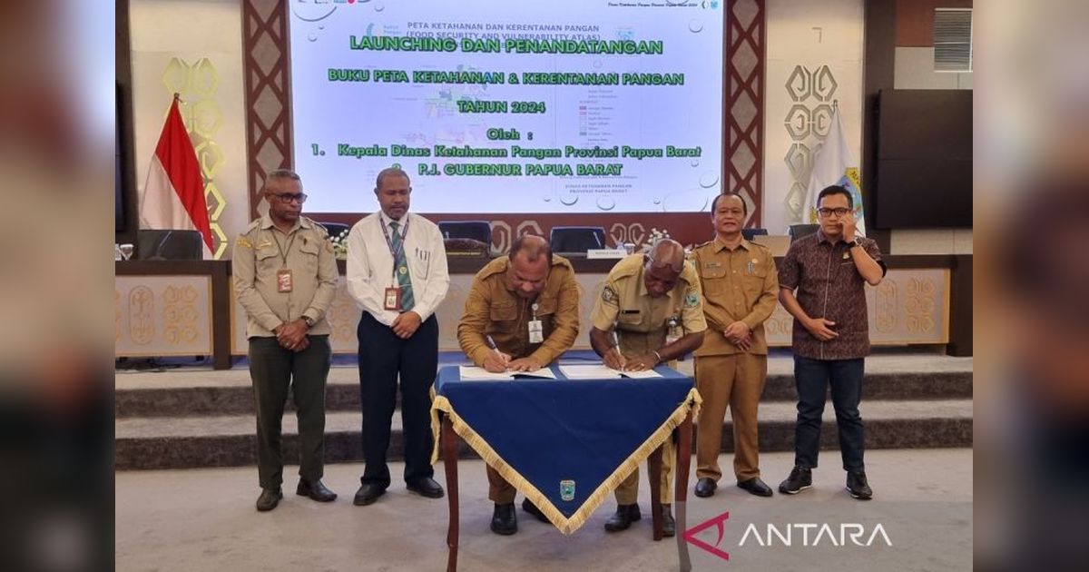 Papua Barat Luncurkan Peta Ketahanan Pangan 2024: 45 Distrik Teridentifikasi Rawan