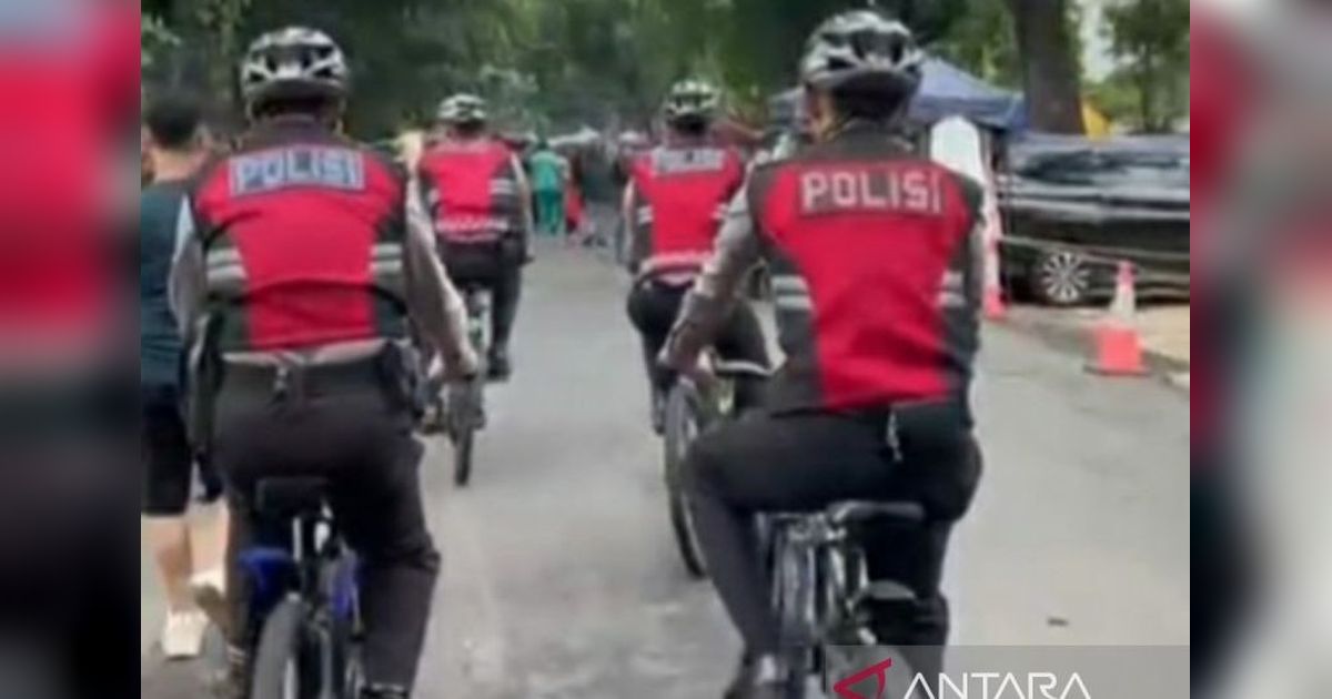 Polda Sumsel Tingkatkan Patroli Sepeda di Area Ramai untuk Kamtibmas