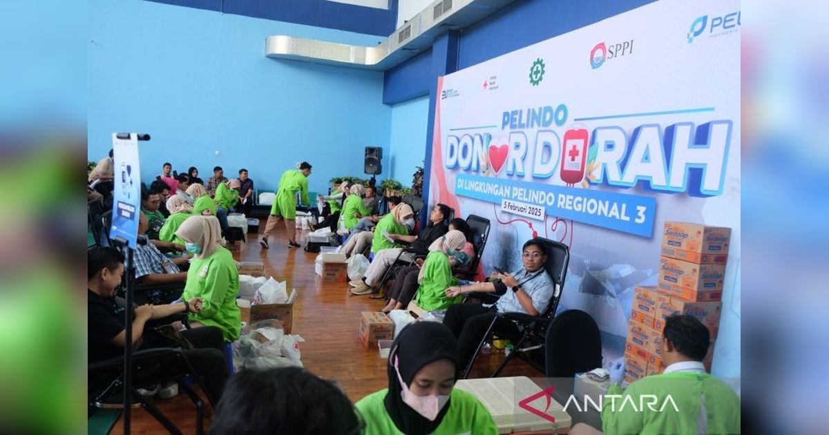 Pelindo Regional 3 Gelar Donor Darah, Ratusan Karyawan Berpartisipasi